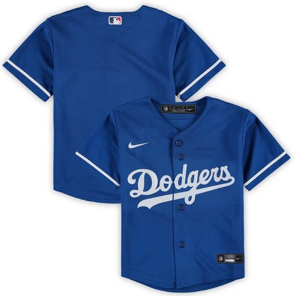 Toddlers Los Angeles Dodgers Blank Blue Stitched Baseball Jersey